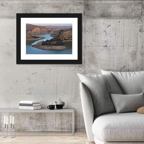 Yellow River Laoniuwan Canvas Wall Art-5 Horizontal-Gallery Wrap-22" x 12"-Tiaracle
