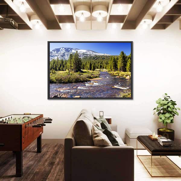 Yosemite National Park In California Canvas Wall Art-3 Horizontal-Gallery Wrap-25" x 16"-Tiaracle