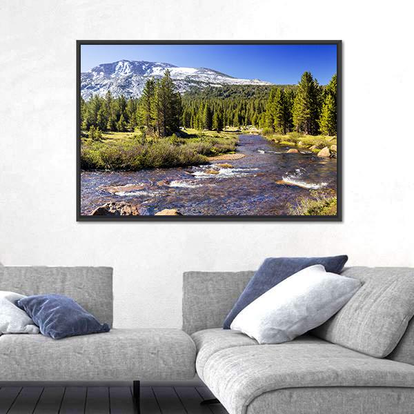 Yosemite National Park In California Canvas Wall Art-3 Horizontal-Gallery Wrap-25" x 16"-Tiaracle