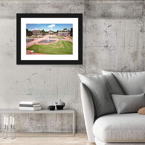 Zwinger Castle In Dresden Canvas Wall Art-3 Horizontal-Gallery Wrap-25" x 16"-Tiaracle
