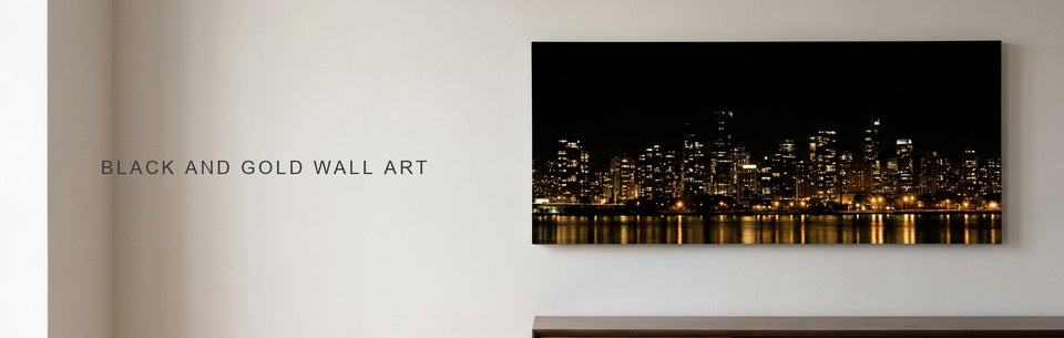 Black and Gold Wall Art: Light, Not Pigment