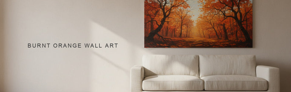 Burnt Orange Wall Art: Sunset or Autumn
