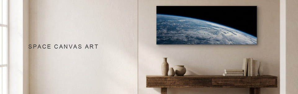 Space Canvas Art: Earth, Nebula or Moon