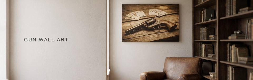 Gun Wall Art: Saloon, Steel and the Flag