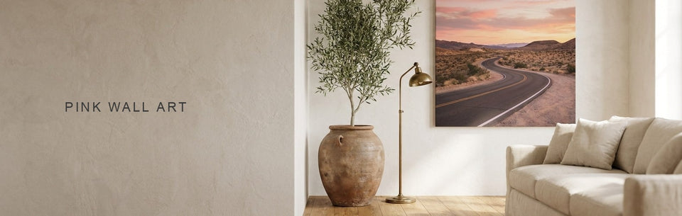 Pink Wall Art: Sunset Pink or Blossom Pink