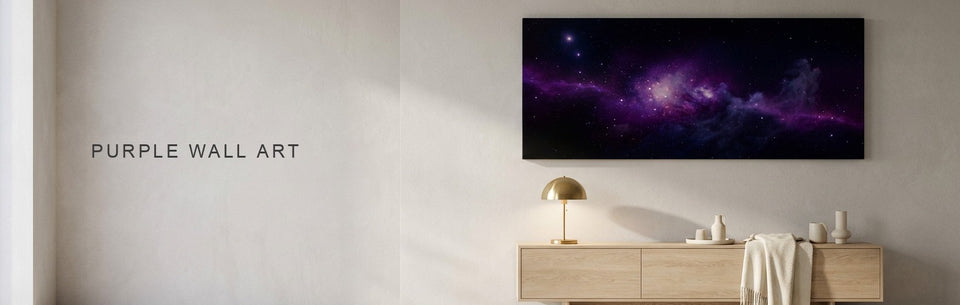 Purple Wall Art: Made of Light, Not Pigment