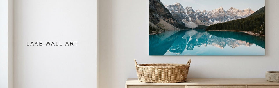 Lake Wall Art: The Mountain and Its Reflection