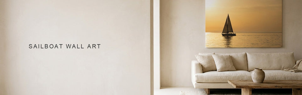 Sailboat Wall Art: Distance Sets the Mood