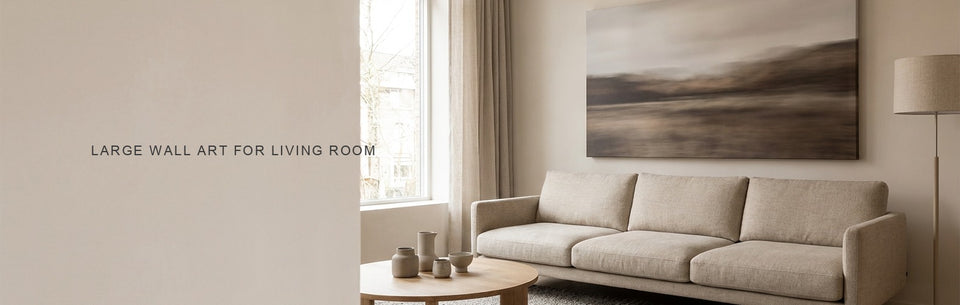 Large Wall Art for Living Room: Size and Placement
