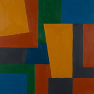 Acrylic Wall Art canvas print, an acrylic painting, flat saturated color with crisp hard edges and slight brush texture