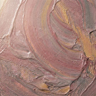Dusty Rose Wall Art canvas print, an abstract painted canvas surface in muted dusty rose pigment
