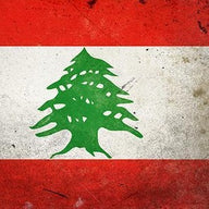 Grunge Lebanese Flag with Cedar