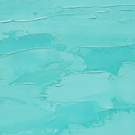 Aqua Wall Art canvas print, an abstract painted canvas surface in clear aqua pigment