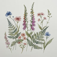 Watercolor Art canvas print, a watercolor painting on cotton paper, translucent washes with blooming soft edges and visible