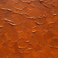 Burnt Orange Wall Art canvas print, an abstract painted canvas surface in burnt orange pigment