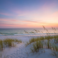 Florida Wall Art canvas print, a white sand beach with turquoise gulf water