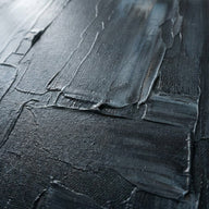 Dark Gray Wall Decor canvas print, an abstract painted canvas surface in deep charcoal gray and graphite pigment
