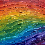 Color Wall Art canvas print, an abstract painted canvas surface in a full spectrum of pigments blending across the surface