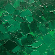 Emerald Green Wall Art canvas print, an abstract painted canvas surface in brilliant emerald green pigment
