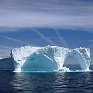 Greenland Iceberg with Natural Arch