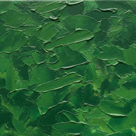 Green Wall Art canvas print, an abstract painted canvas surface in rich leaf green and deep forest pigment