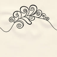 Line Art Wall Decor canvas print, a single weight continuous line drawing in black ink on warm white paper