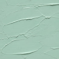 Mint green wall art canvas print of a pale green spring landscape
