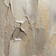 Neutral Wall Art canvas print, an abstract painted canvas surface in layered neutral pigments