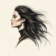 Salon wall art canvas prints with florals and hairdressing tools for beauty studios