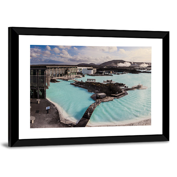 Geothermal Lagoon in Iceland Canvas Wall Art