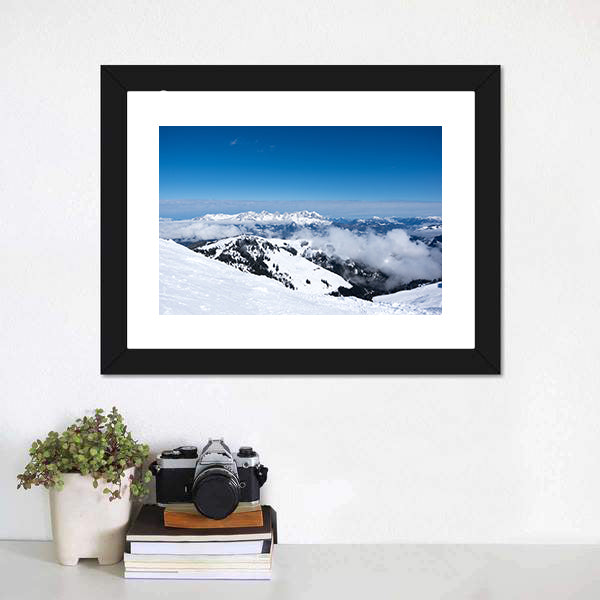 Alps From Mountain  Austria Canvas Wall Art