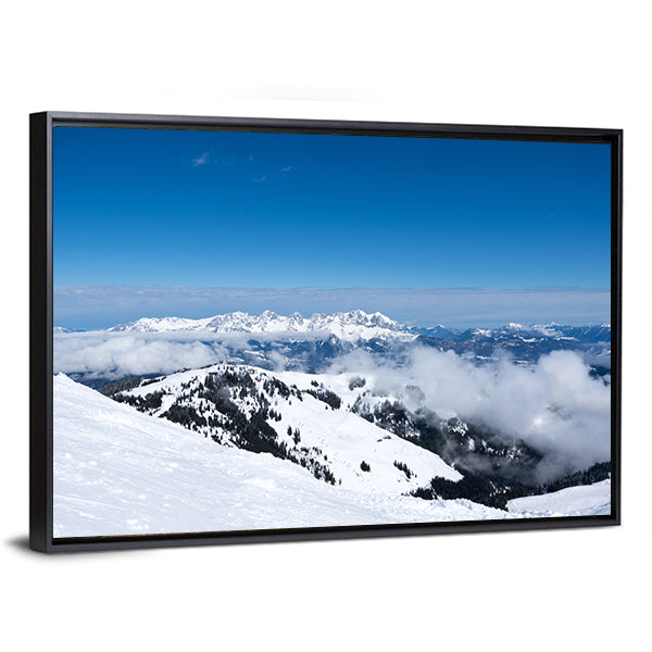 Alps From Mountain  Austria Canvas Wall Art