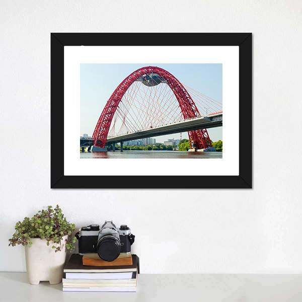 Cable Stayed Bridge  Europe Canvas Wall Art