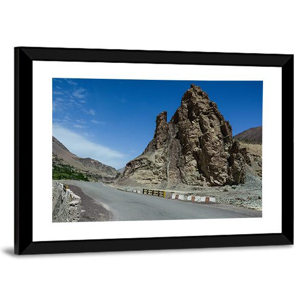 Mountain Road in Leh, India Canvas Wall Art