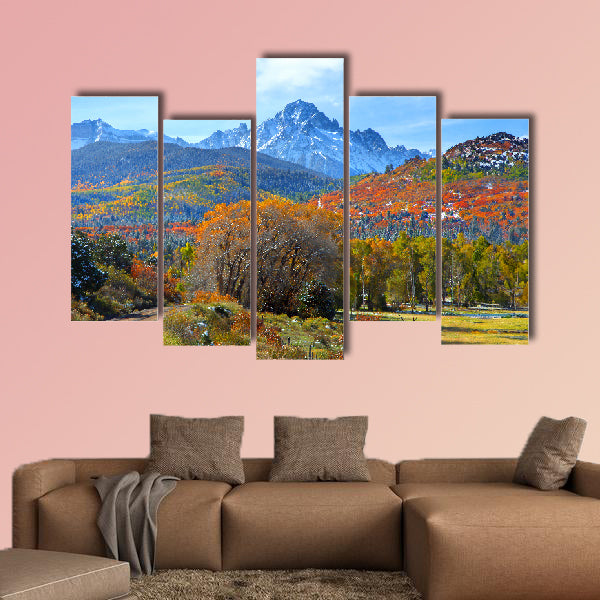 Ridgeway Colorado Autumn Mountain Road Canvas Wall Art