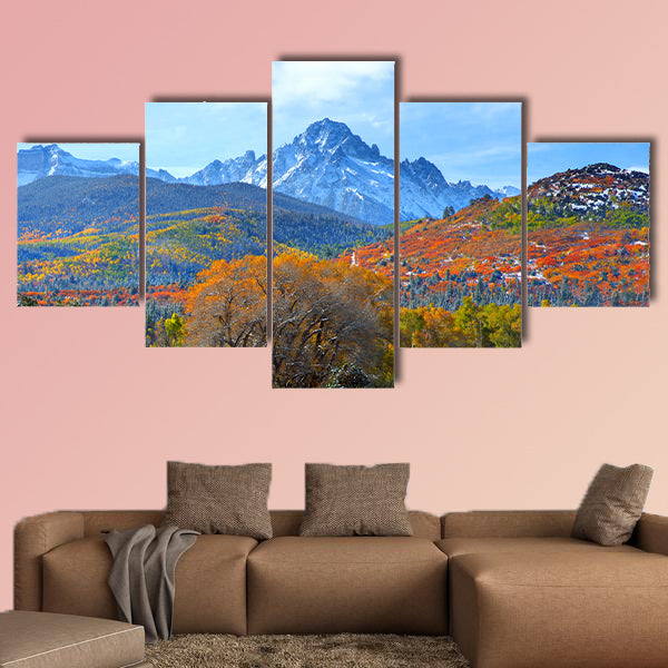 Ridgeway Colorado Autumn Mountain Road Canvas Wall Art