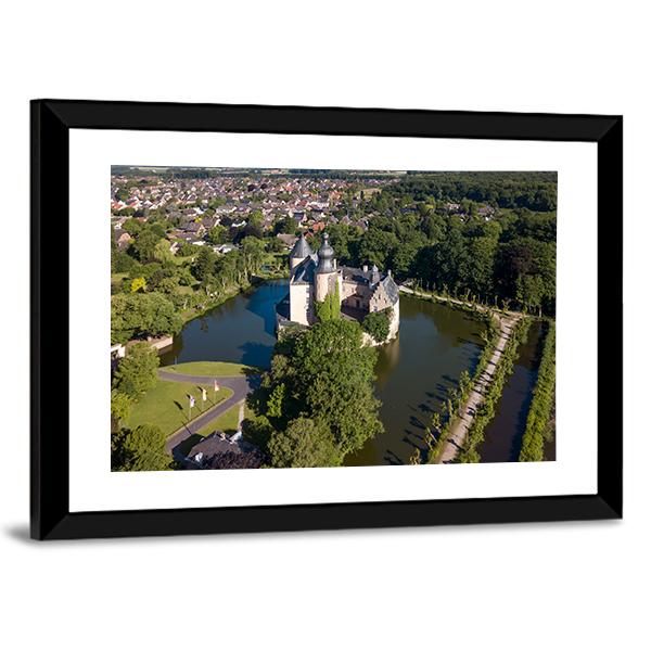 Gemen Castle Aerial View Canvas Wall Art