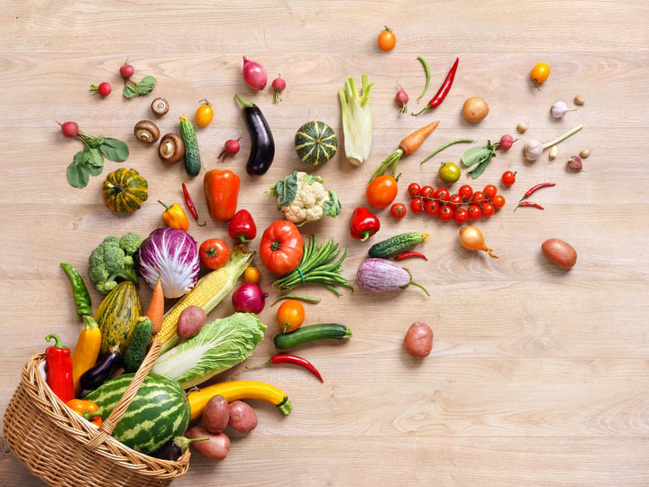 Vibrant Fruits and Vegetables Canvas Wall Art