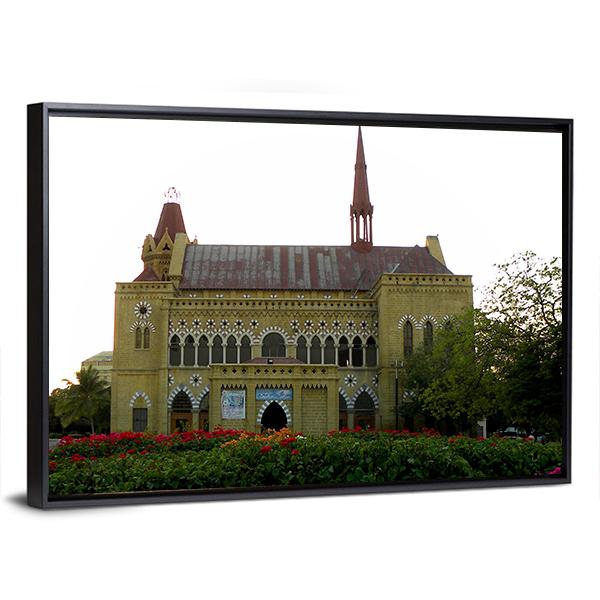 Frere Hall in Karachi Canvas Wall Art