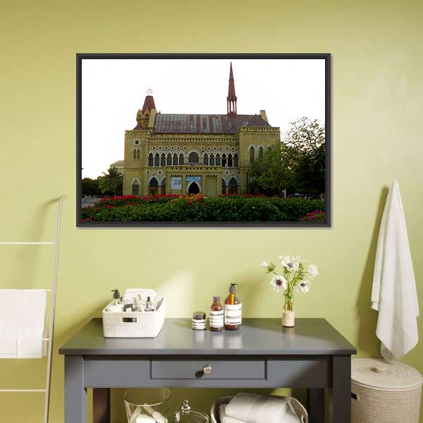 Frere Hall in Karachi Canvas Wall Art