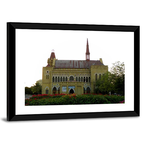 Frere Hall in Karachi Canvas Wall Art