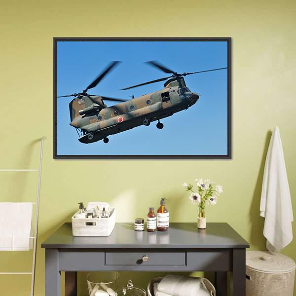 Helicopter Canvas Wall Art