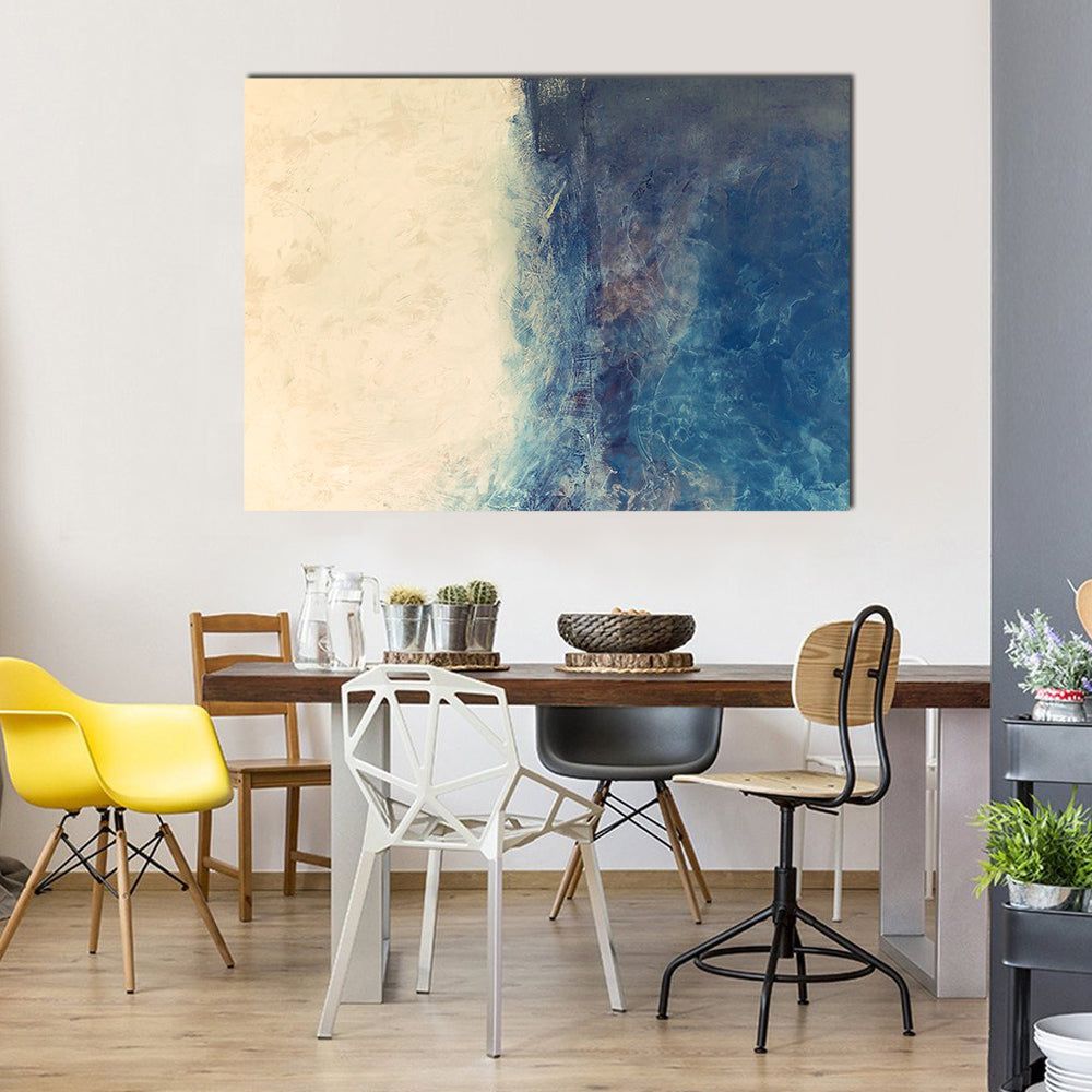 Sea And Beach Abstract Canvas Wall Art