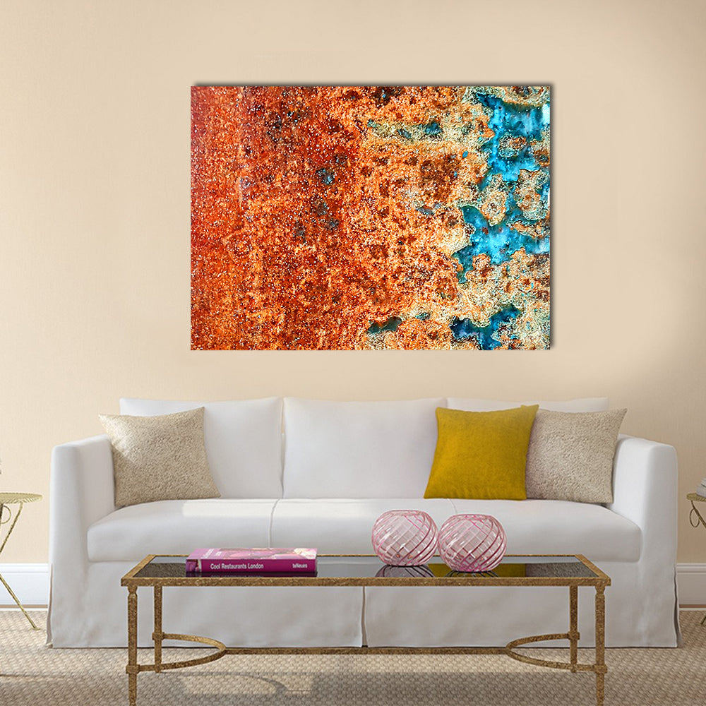 Rust Patterns In Steel Canvas Wall Art