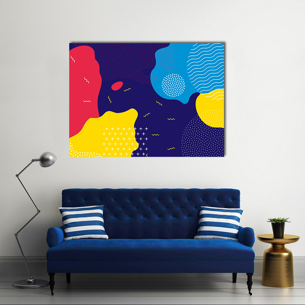 Pop Art Liquid Color Pattern Canvas Wall Art