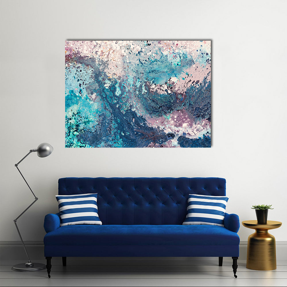 Sandy Sea Abstract Canvas Wall Art