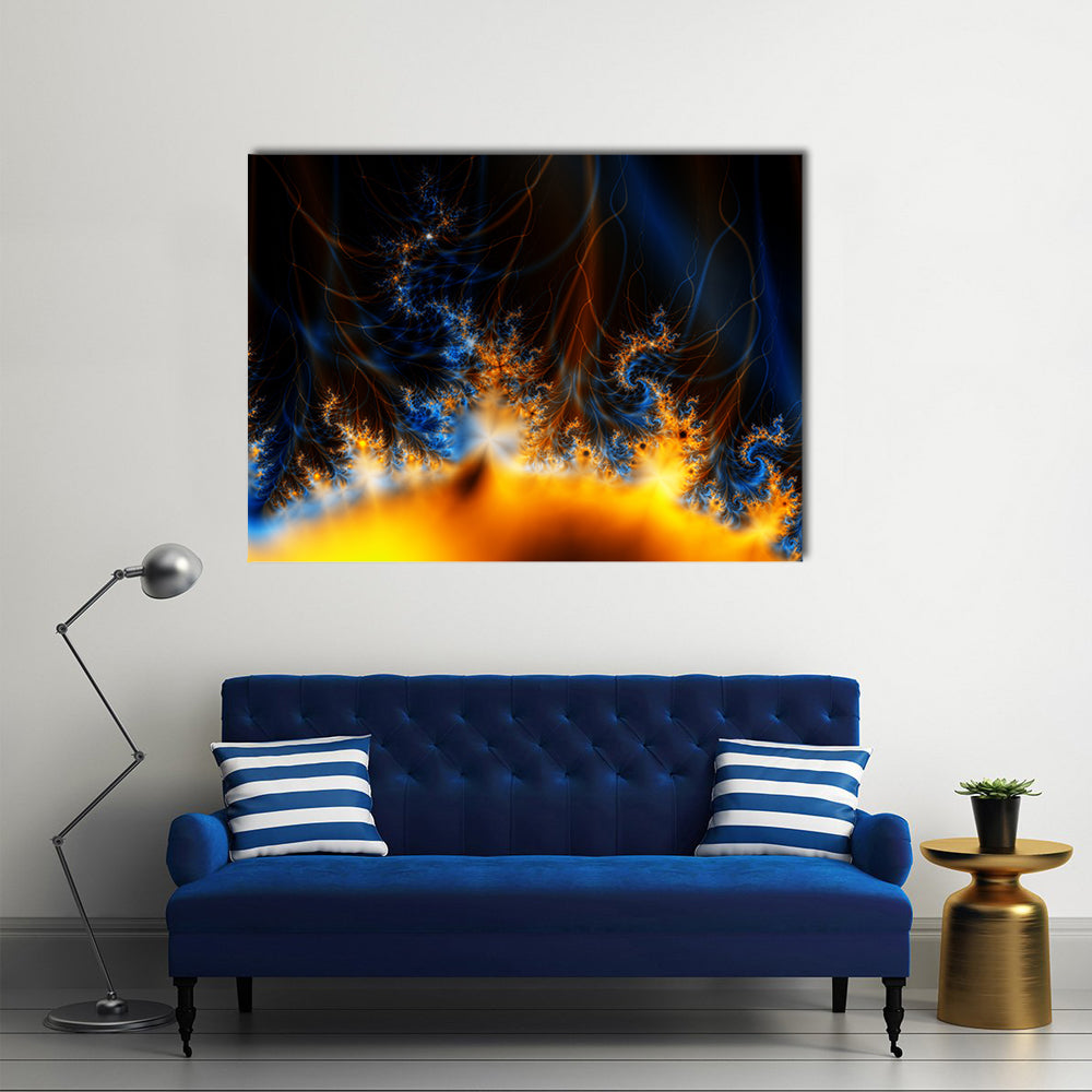 Solar Storm In Outer Space Canvas Wall Art
