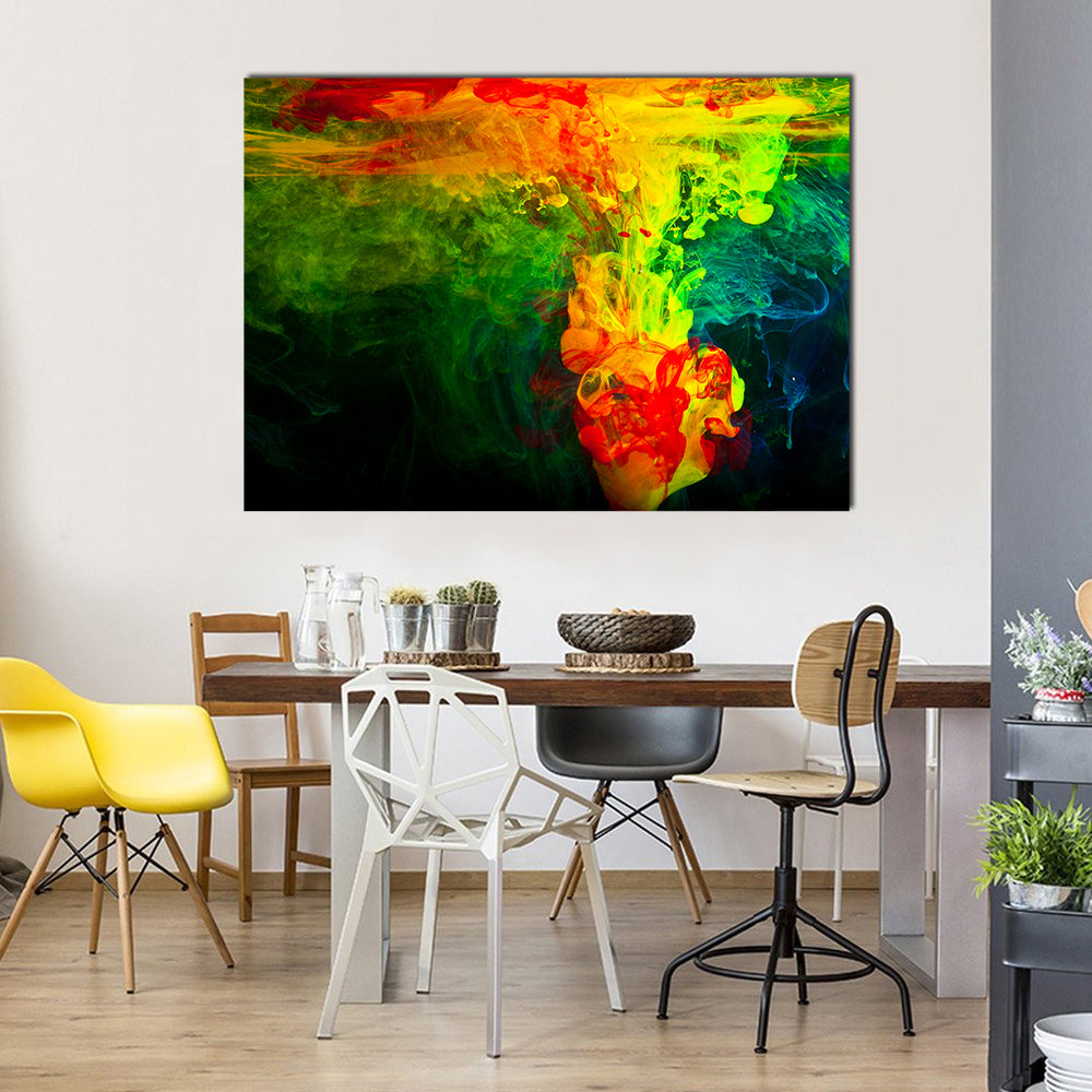 Dissolving Paint in Water Canvas Wall Art
