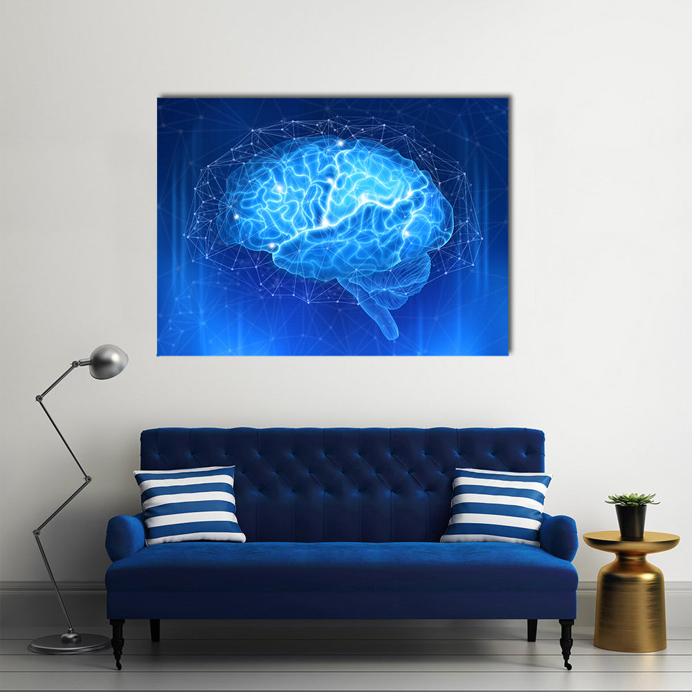 Human Brain Canvas Wall Art