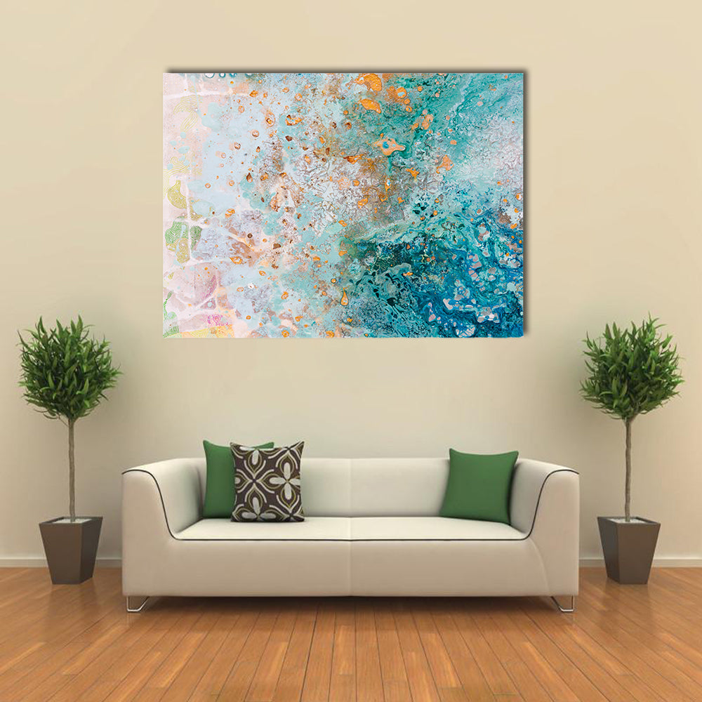 Hand Painted Sea Beach Canvas Wall Art